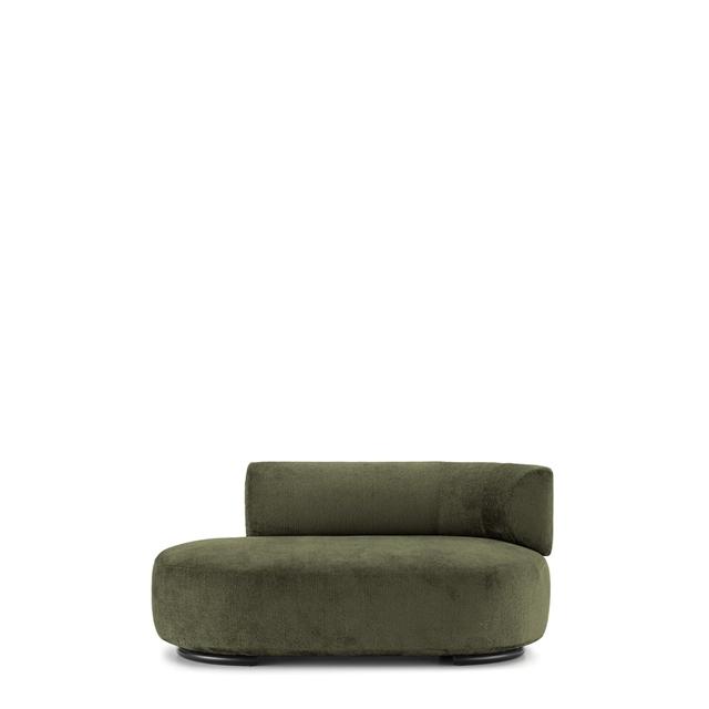 K Wait Dormeuse Sofa Højre Grøn fra Kartell