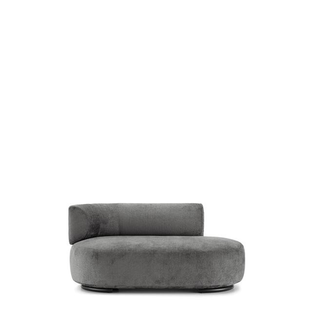 K Wait Dormeuse Sofa Venstre Grå fra Kartell