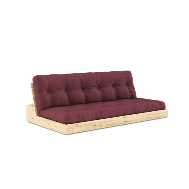Base Sovesofa Med 5 Lags Madras Klar Bordeaux fra Karup Design