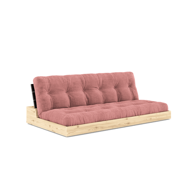 Base Sovesofa Med 5 Lags Madras Black Night Sorbet Pink fra Karup Design
