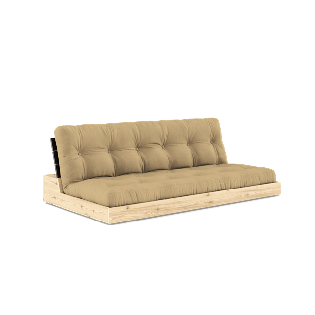 Base Sovesofa Med 5 Lags Madras Black Night Wheat Beige fra Karup Design