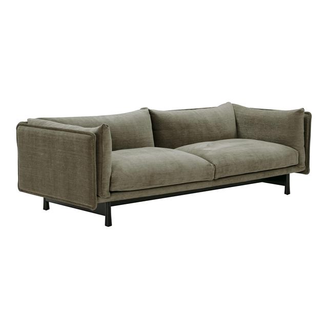 Kite Modulsofa 09 2,5 Seater Roco 08 Sort Bejdset Egetræ fra Wendelbo