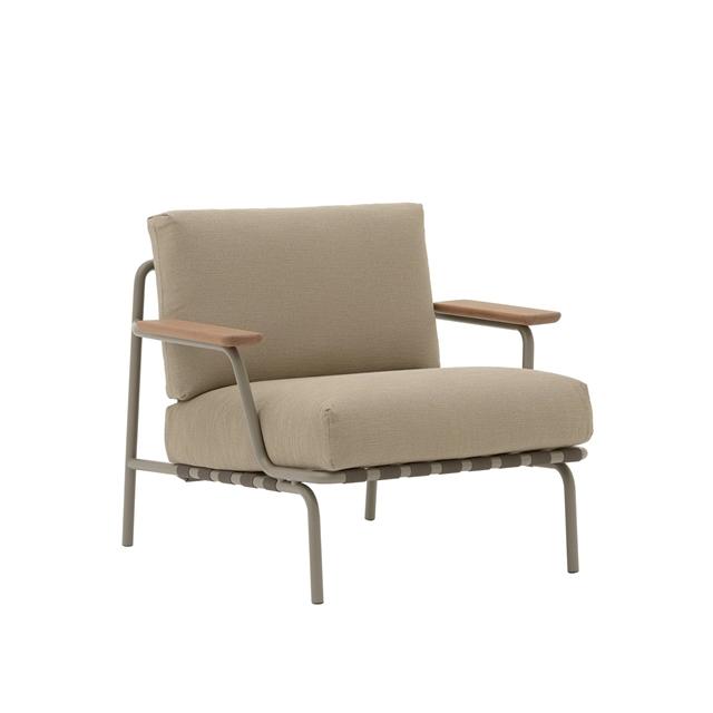 Settle Udendørs Lænestol Ribbed Weave 5 Taupe fra Muuto