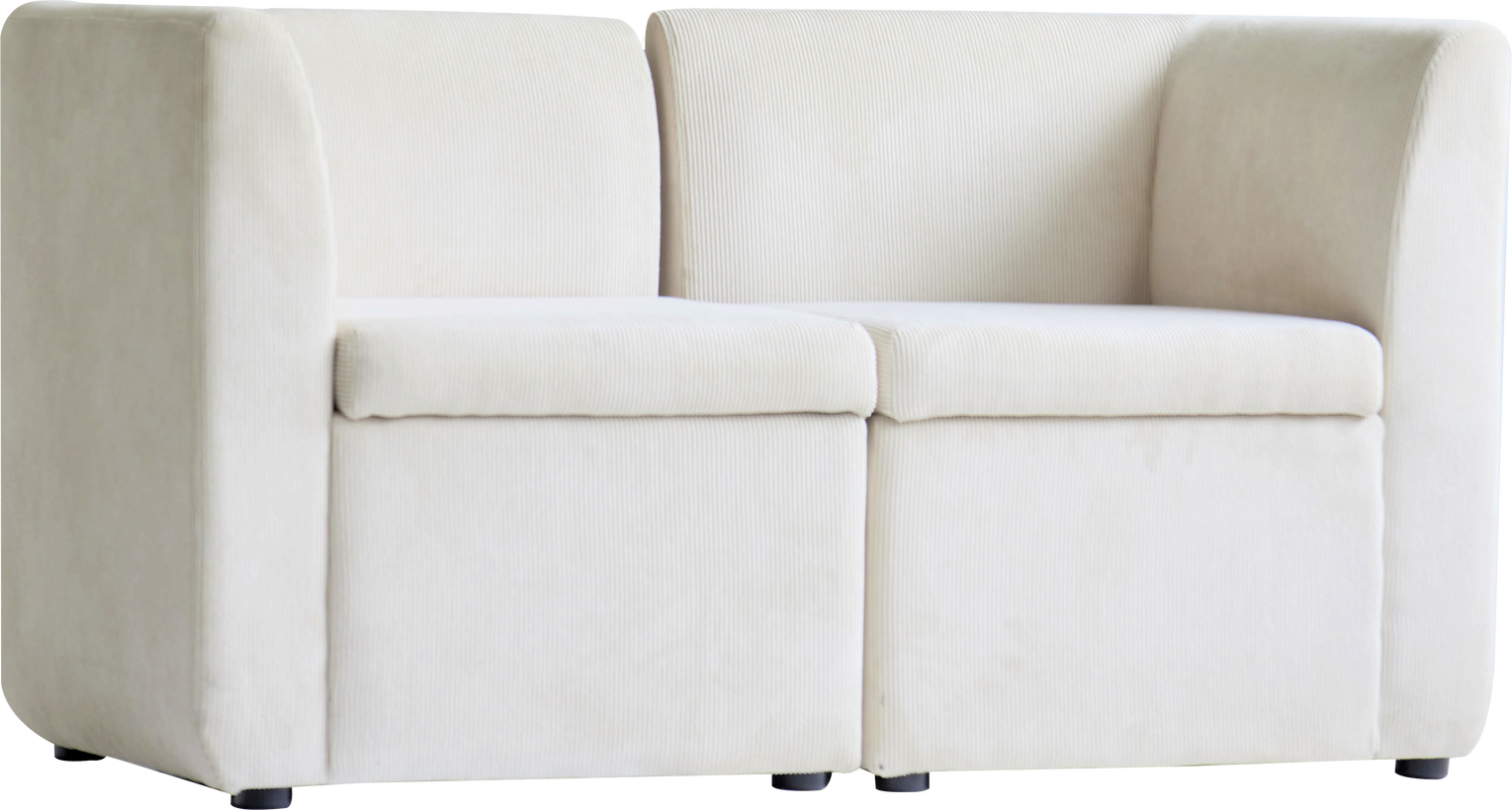 2 Personers Fløjlssofa   Varde2places Beige 120ã60ã68 Cm fra Nordlys Furniture
